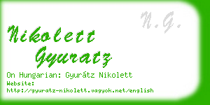 nikolett gyuratz business card
